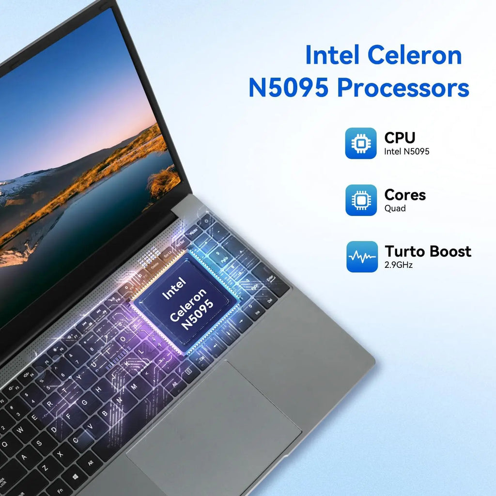 Notebook 15.6 Inch Laptop Windows 11 Portable Intel Celeron