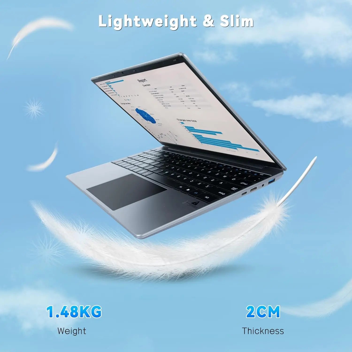 15.6 Inch Laptop Windows 11 Notebook 16G RAM 512GB SSD