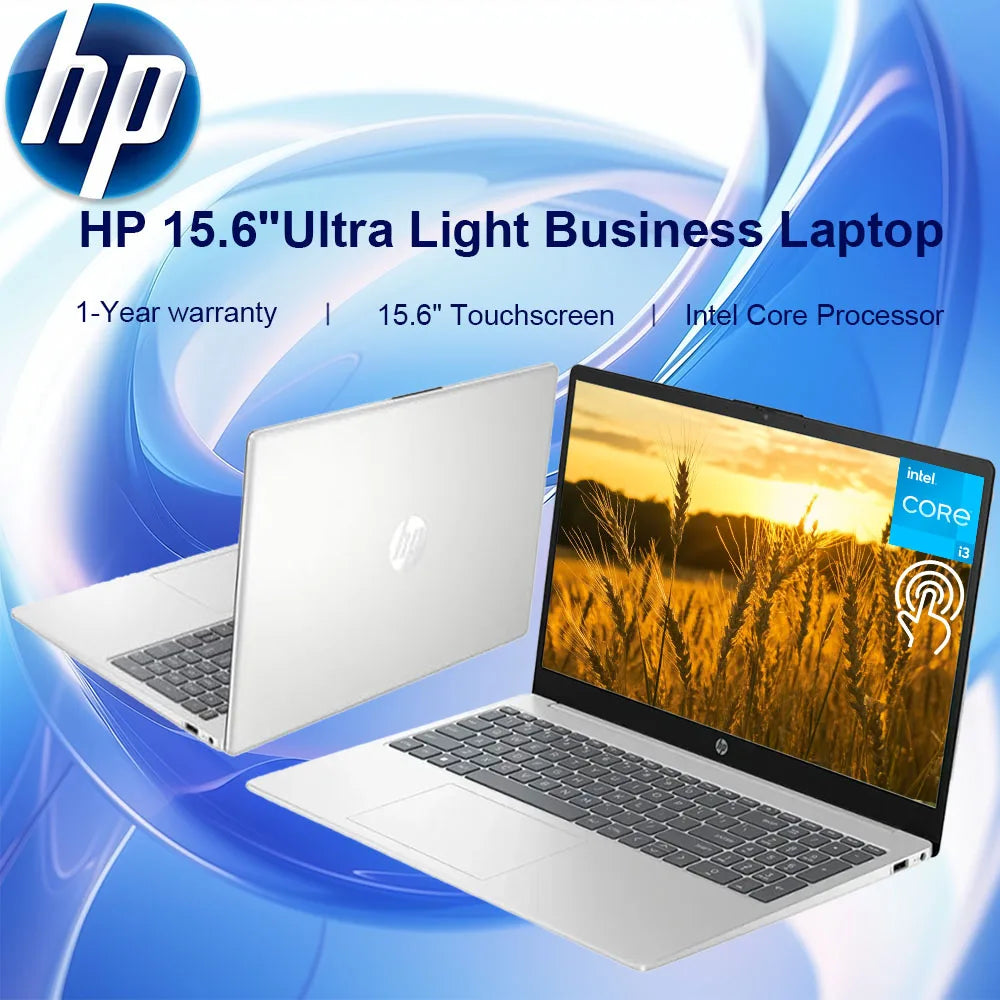 HP 2024 Business Laptop, 15.6" Touchscreen Laptop