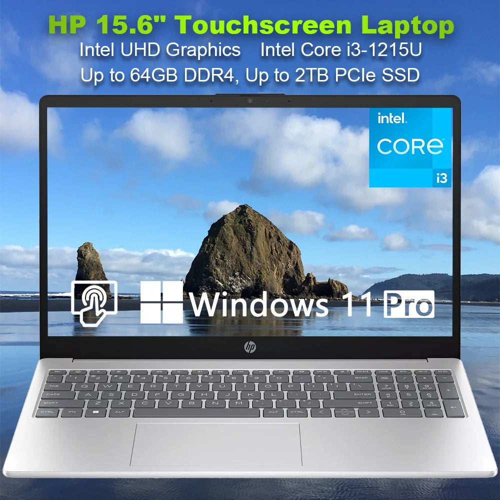 HP 2024 Newest Business Laptop,15.6" Touchscreen