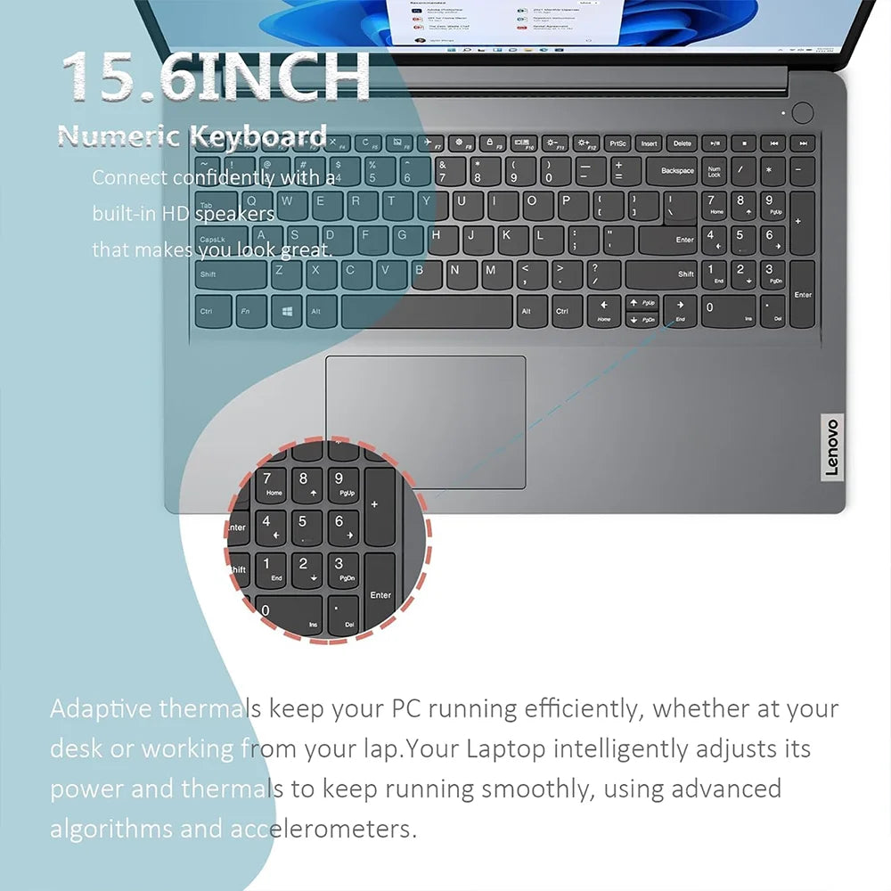 Lenovo Ideapad 1i 15.6" Business Laptop, Intel Celeron