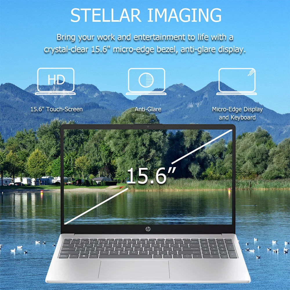 HP 2024 Newest Business Laptop,15.6" Touchscreen