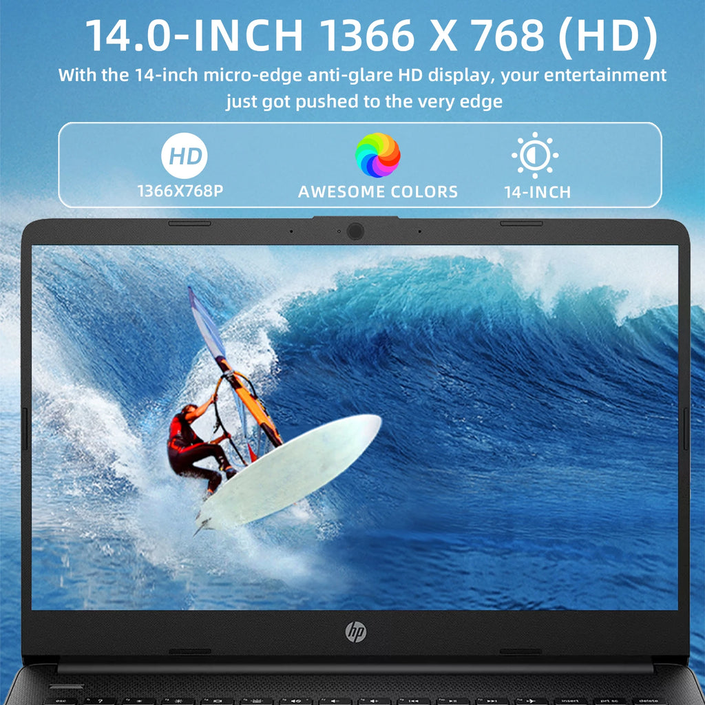 HP 14" Business Laptop,Intel Celeron N4120,16GB RAM