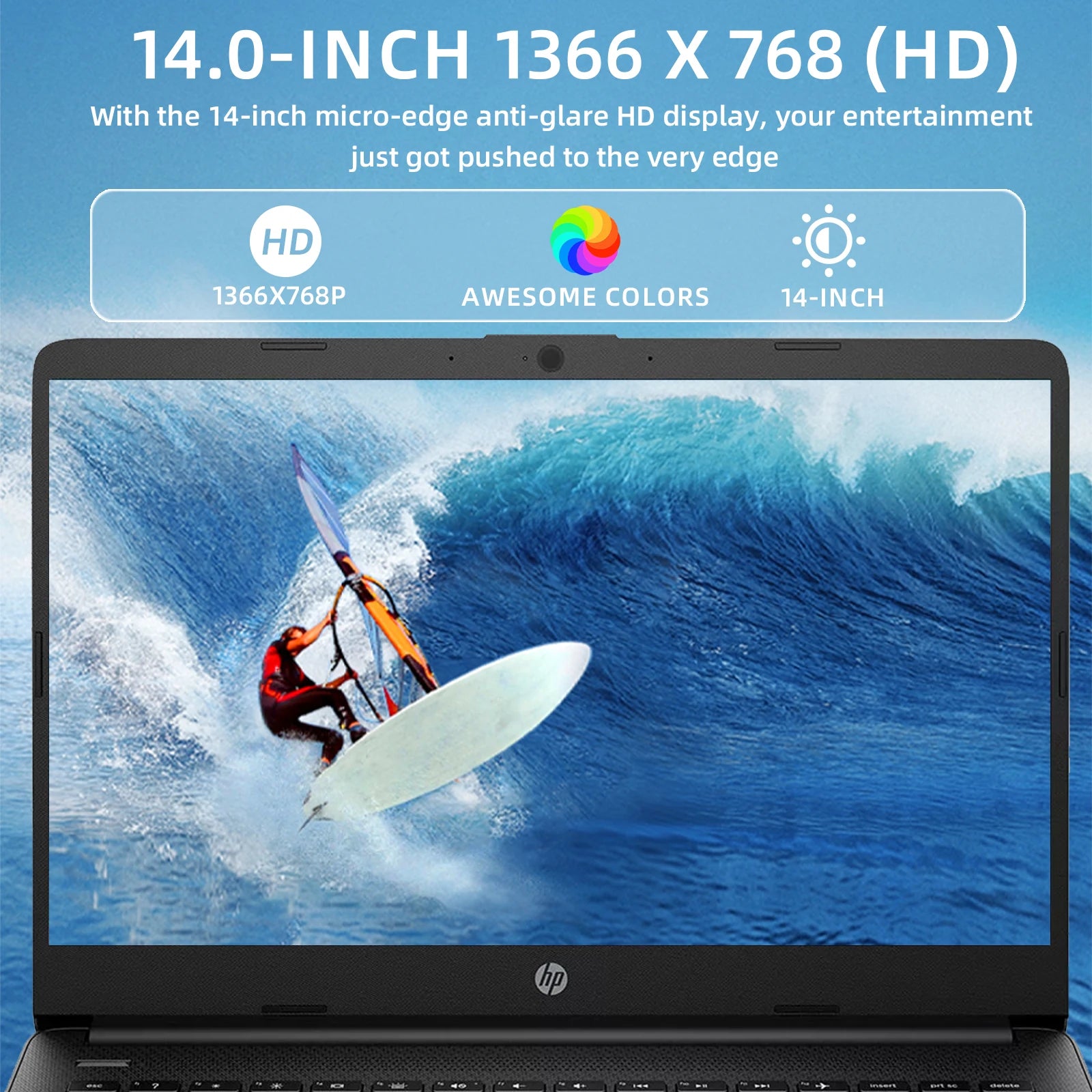 HP 14" Business Laptop,Intel Celeron N4120,16GB RAM