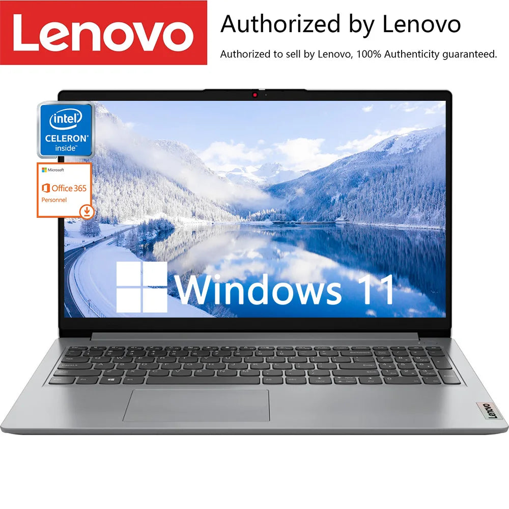 Lenovo Ideapad 1i 15.6" Business Laptop, Intel Celeron