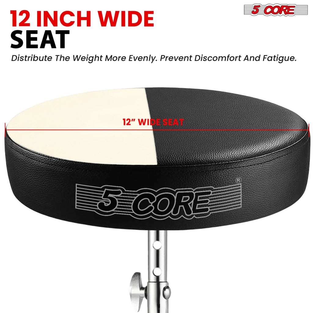 5 Core Drum Throne Padded Adjustable Guitar Stool
