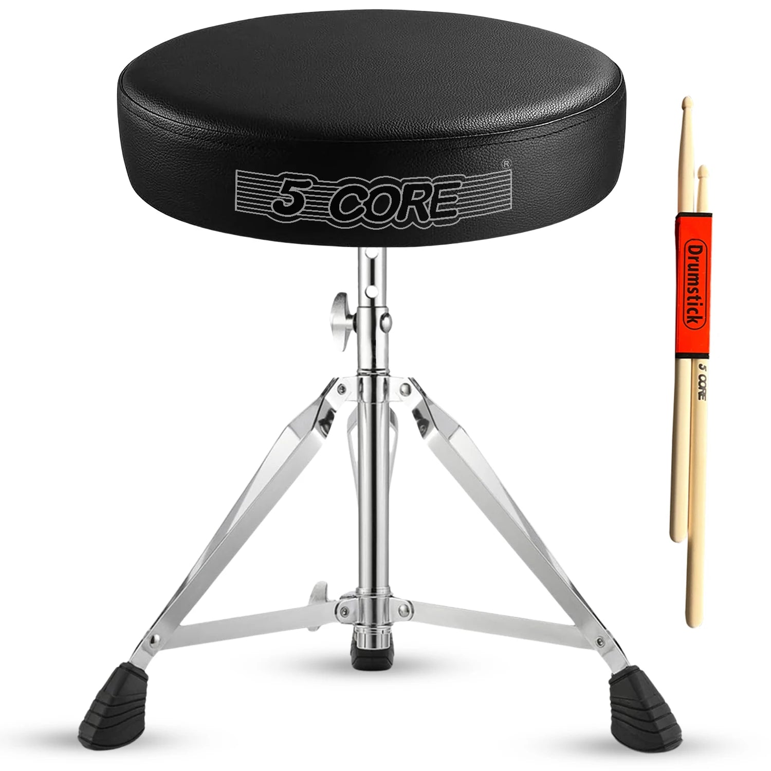 5 Core Drum Throne Padded Adjustable Guitar Stool