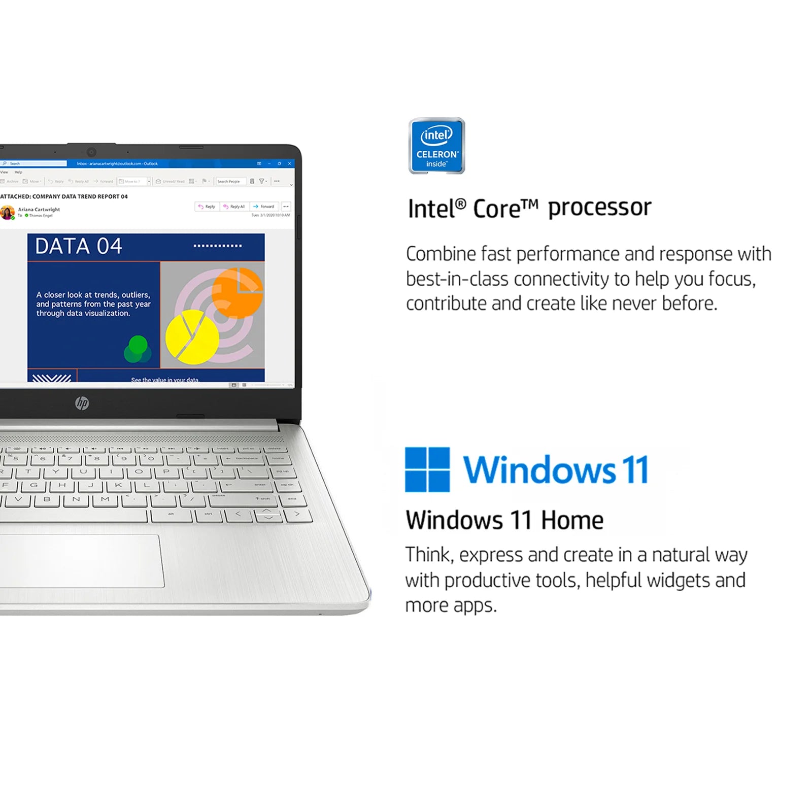 HP Newest 14" Business Laptop,Intel Celeron N4120