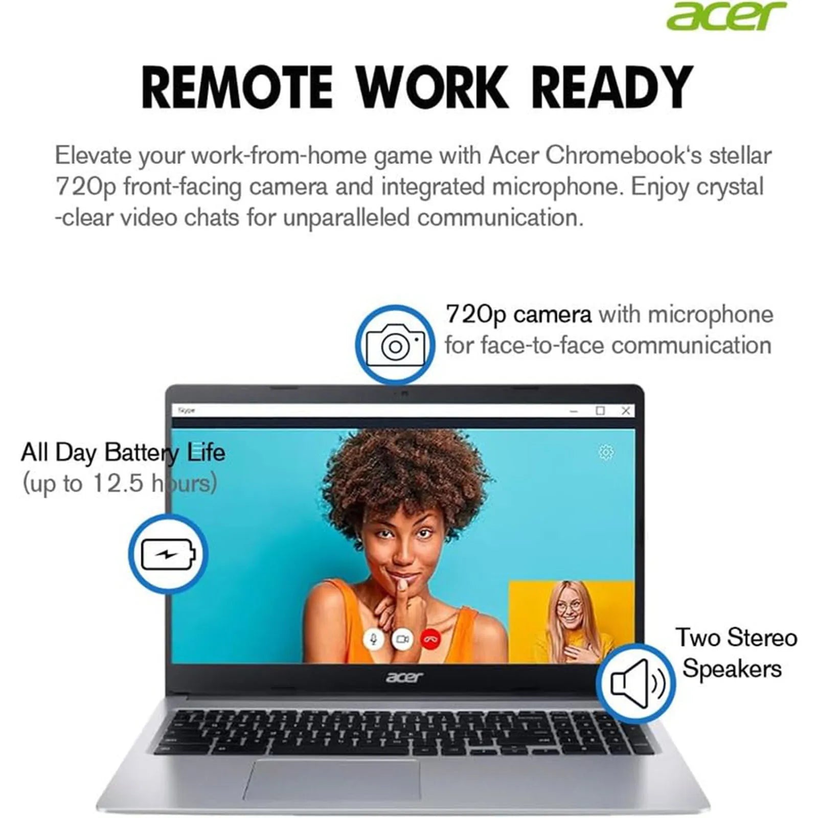 Acer Chromebook 315 Laptop for Business,