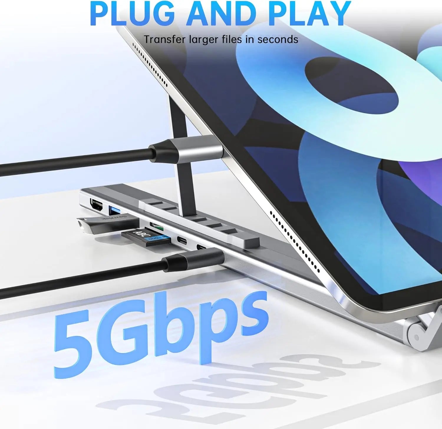 USB C Laptop Docking Station And Stand