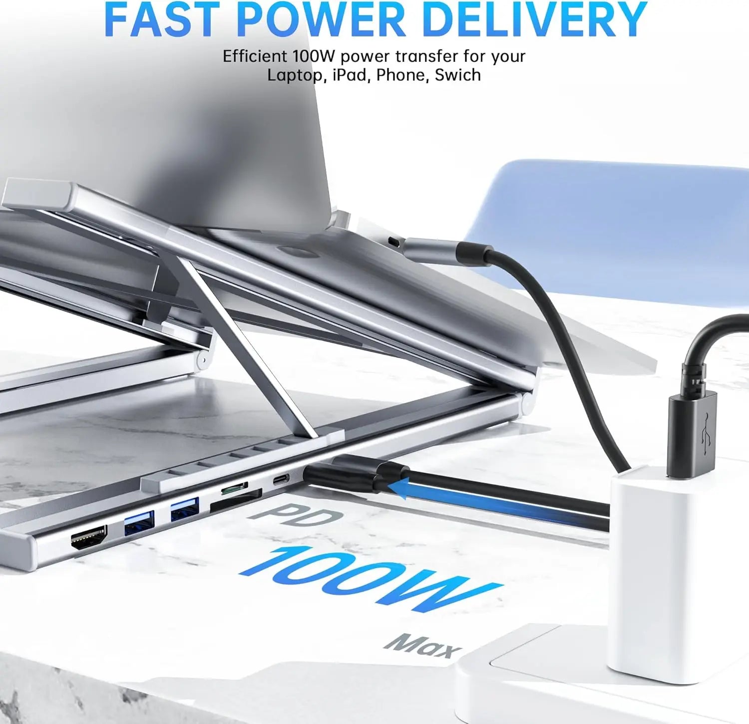 USB C Laptop Docking Station And Stand