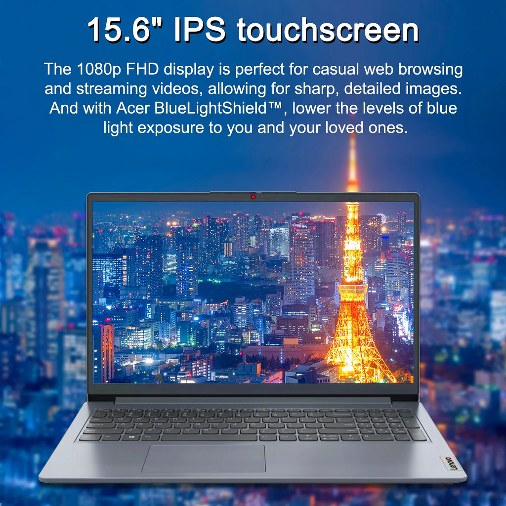 Lenovo Ideapad 1i 15.6" Touch Laptop, Intel Core