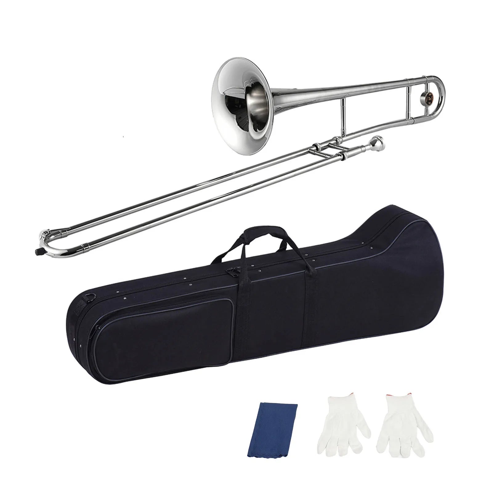 Silver Alto Trombone Brass Bb Tone B Flat