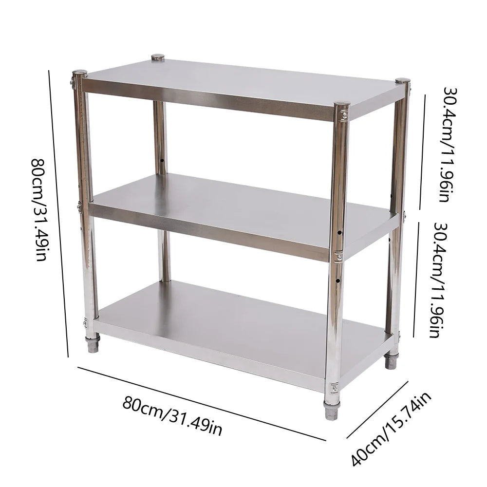 Heavy Duty Storage Shelving Organizer Stainless Steel