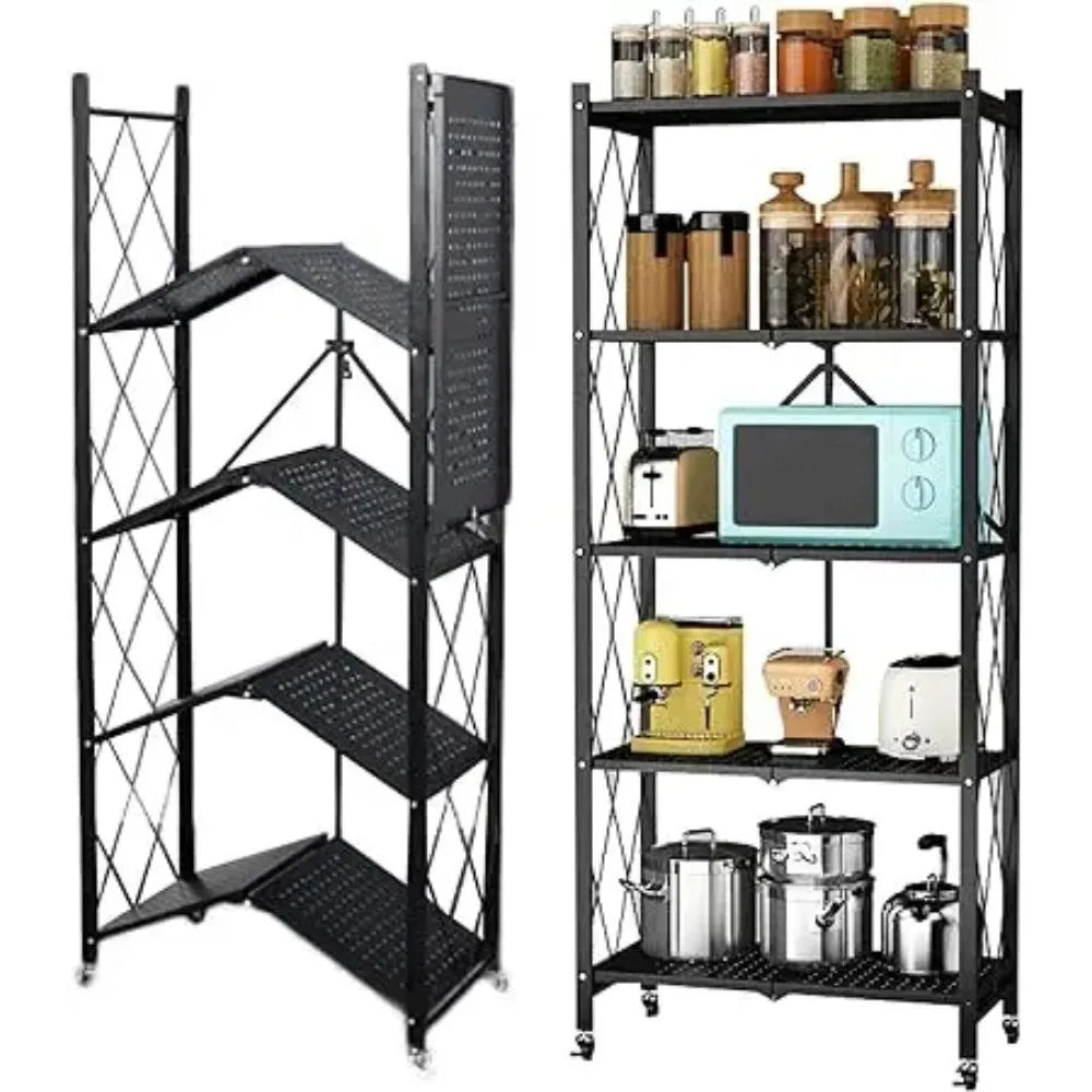 Storage Shelves w/Wheels 4/5/6 Tier
