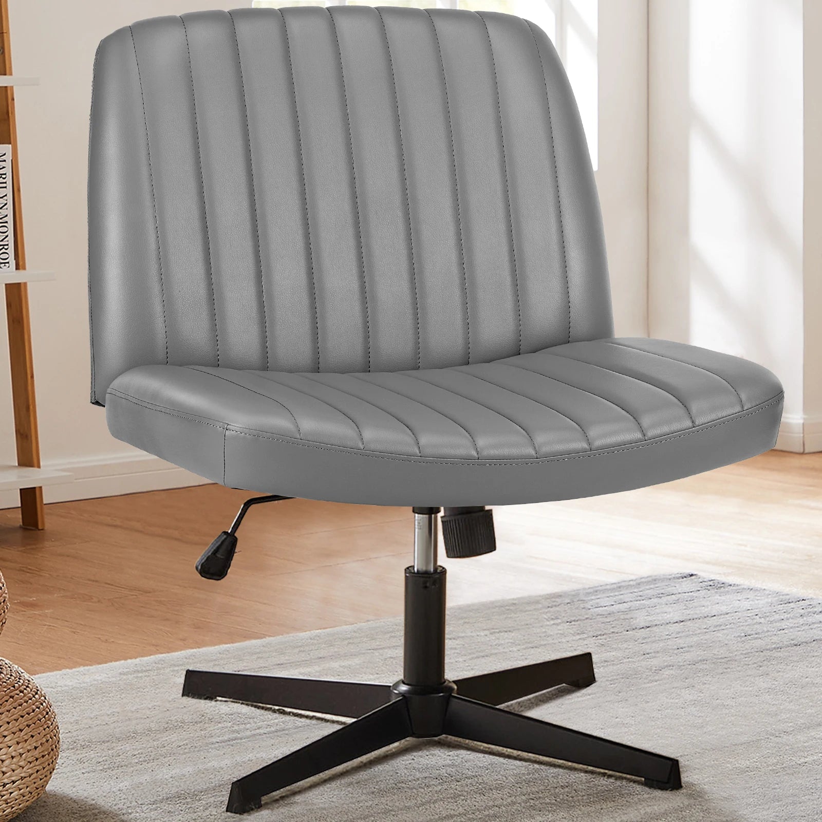 JHK Cross Legged Office Living Room Rocking Chair