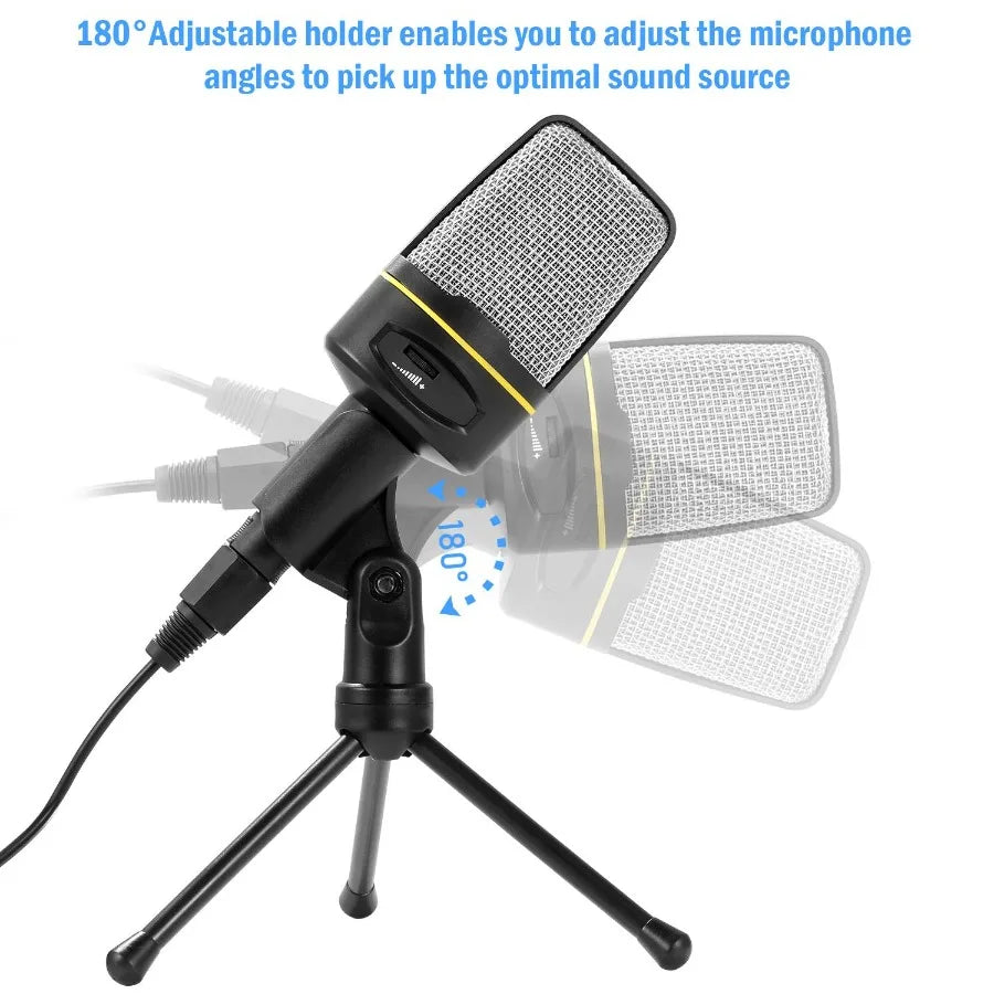 Pro Condenser Microphone with Tripod Stand (desktop)