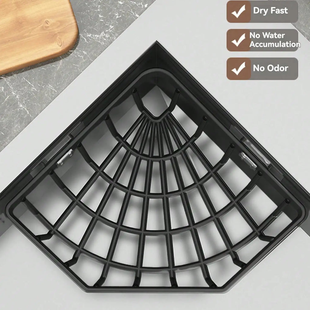 Adhesive Stainless Steel Sink Sponge Caddy for Kitchen