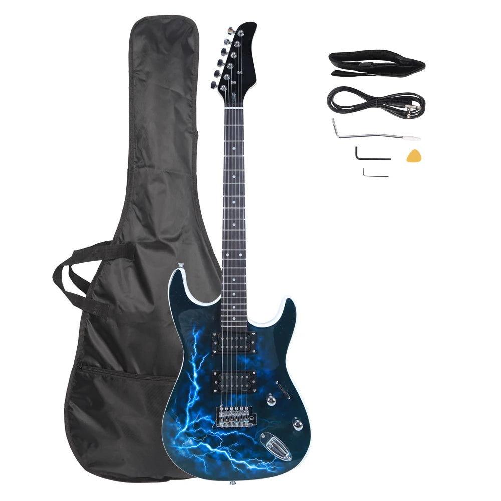 22 Frets Maple Electric Guitar with Power Cord/Strap/Bag