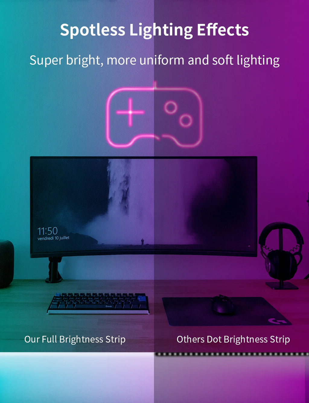 Smart App LED Strip Lights Backlights Home Decor