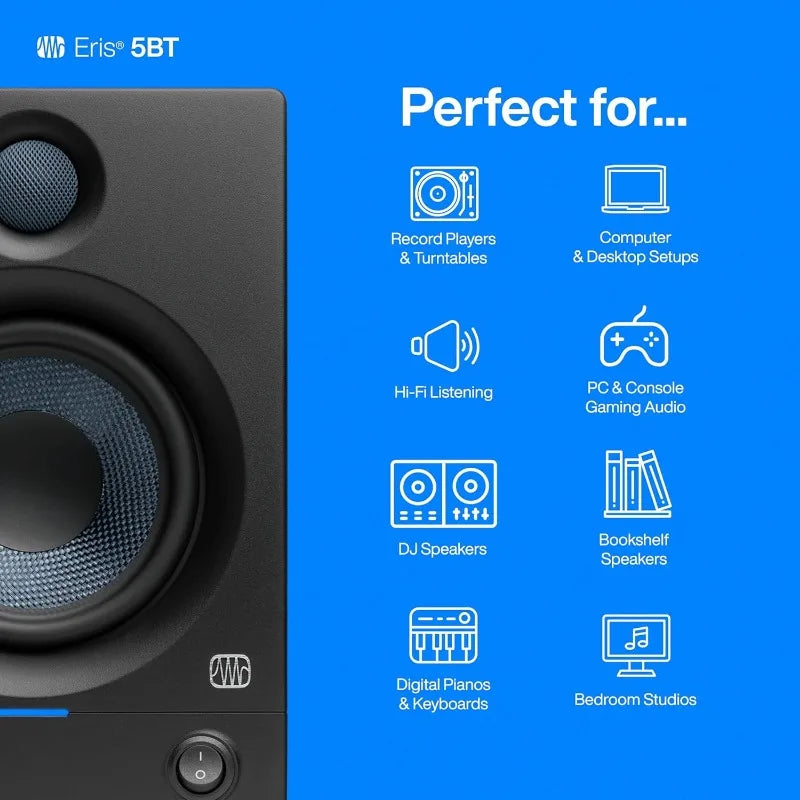Eris 5BT Bluetooth Studio Monitors, Pair — 5" Powered