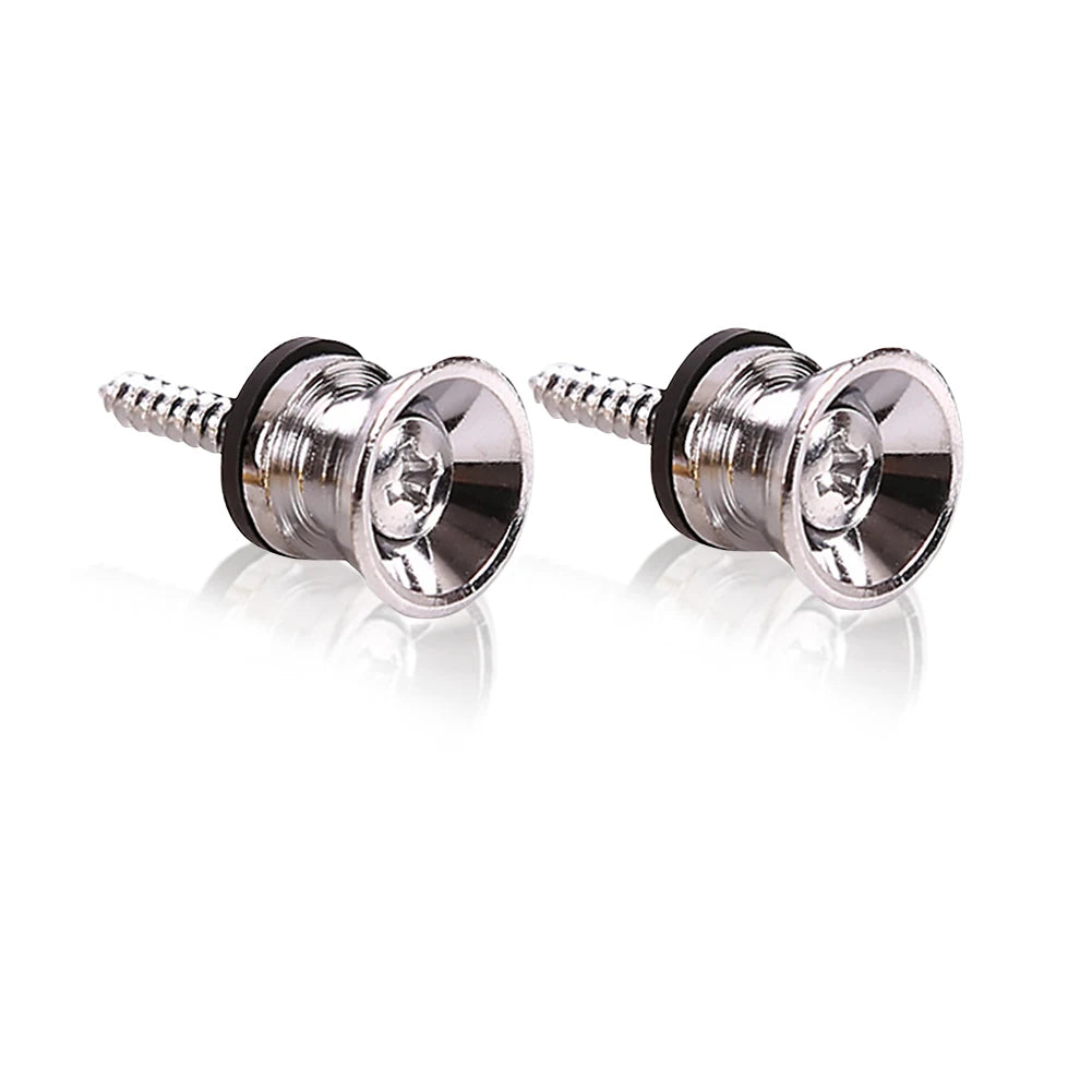 2pcs Professional Guitar Pegs Strap Lock Metal Anti-slip