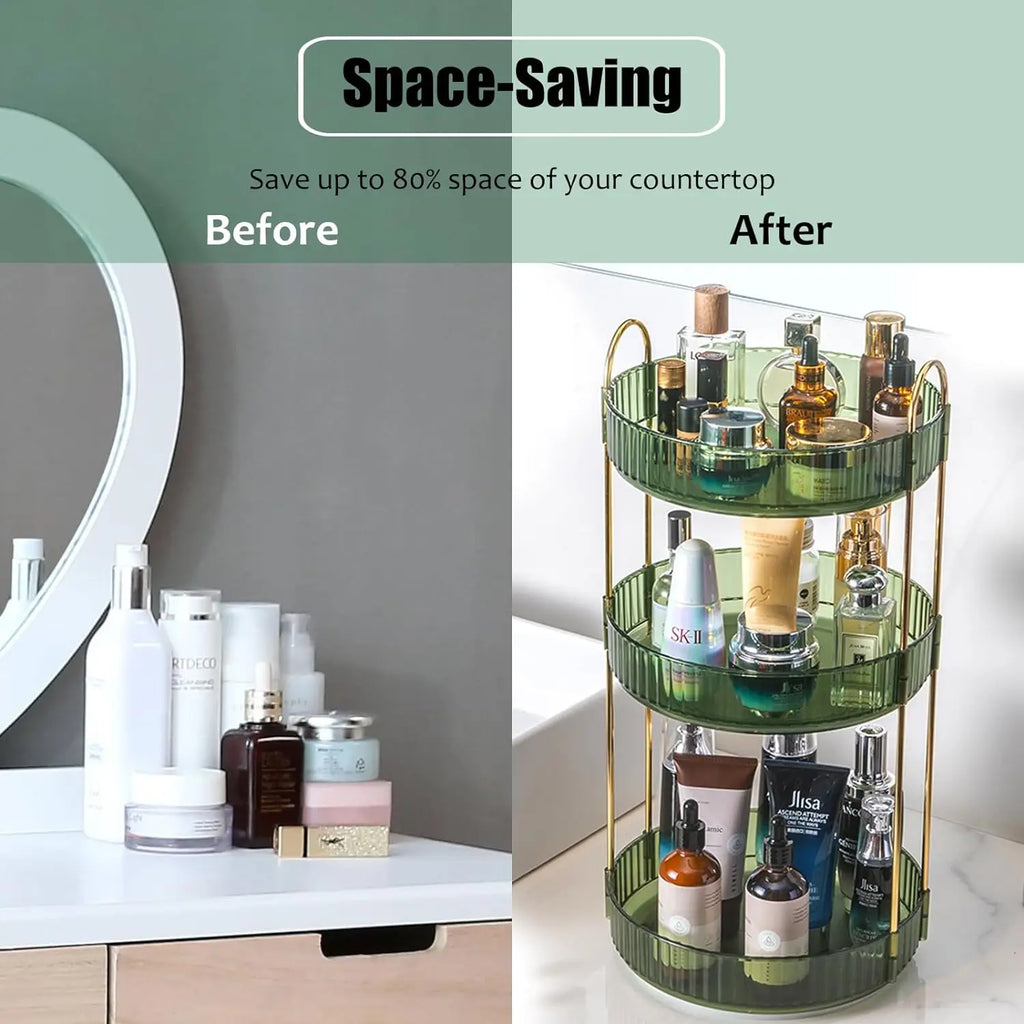 High-Capacity Skincare Clear Make Up Storage