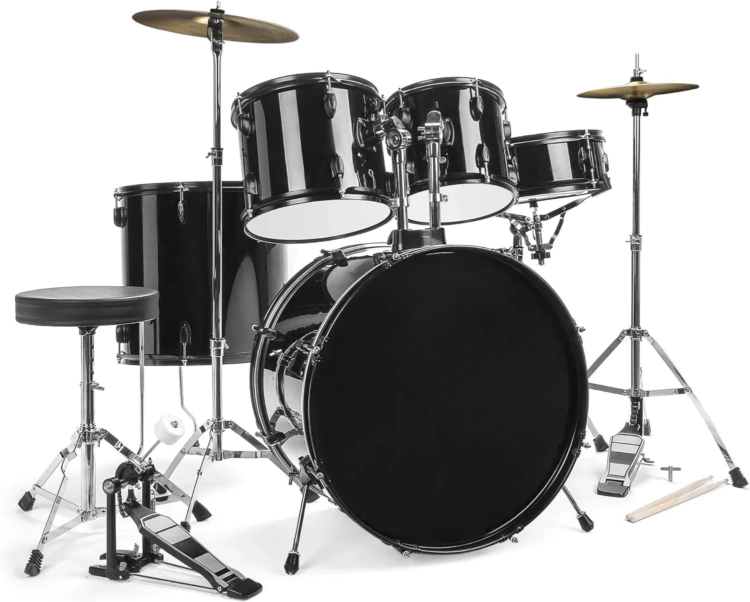 5-Piece Full Size Complete Adult Drum Set