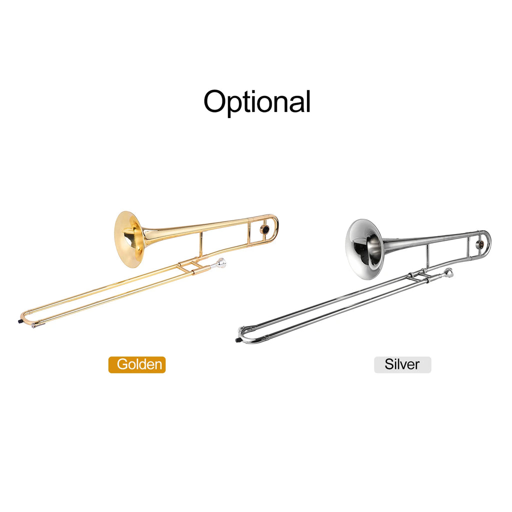Silver Alto Trombone Brass Bb Tone B Flat