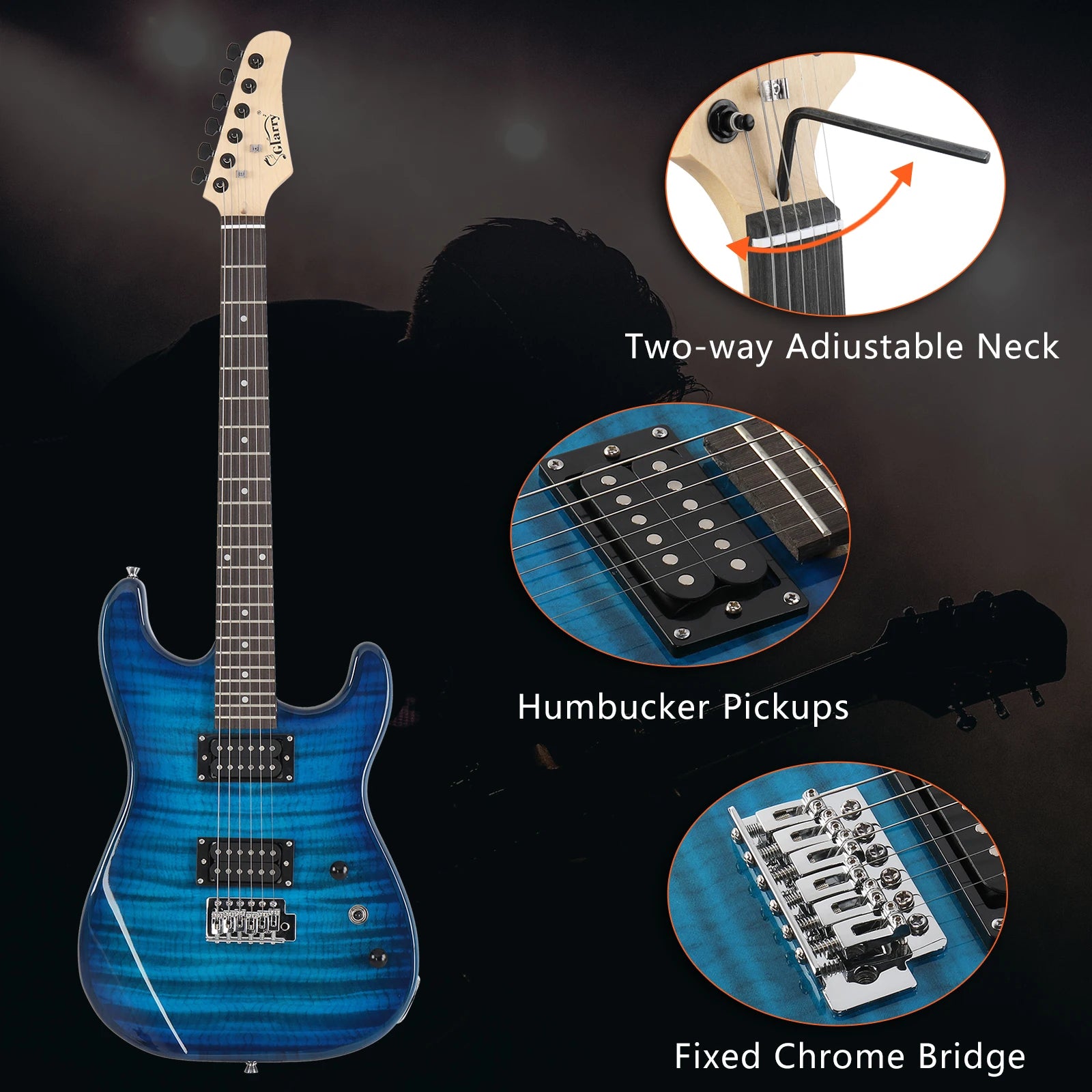 GST Pickup Tiger Stripe Electric Guitar Kit