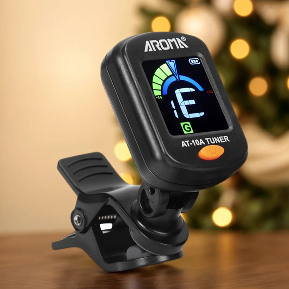 Digital Electronic Tuner Foldable Rotatable Rechargeable