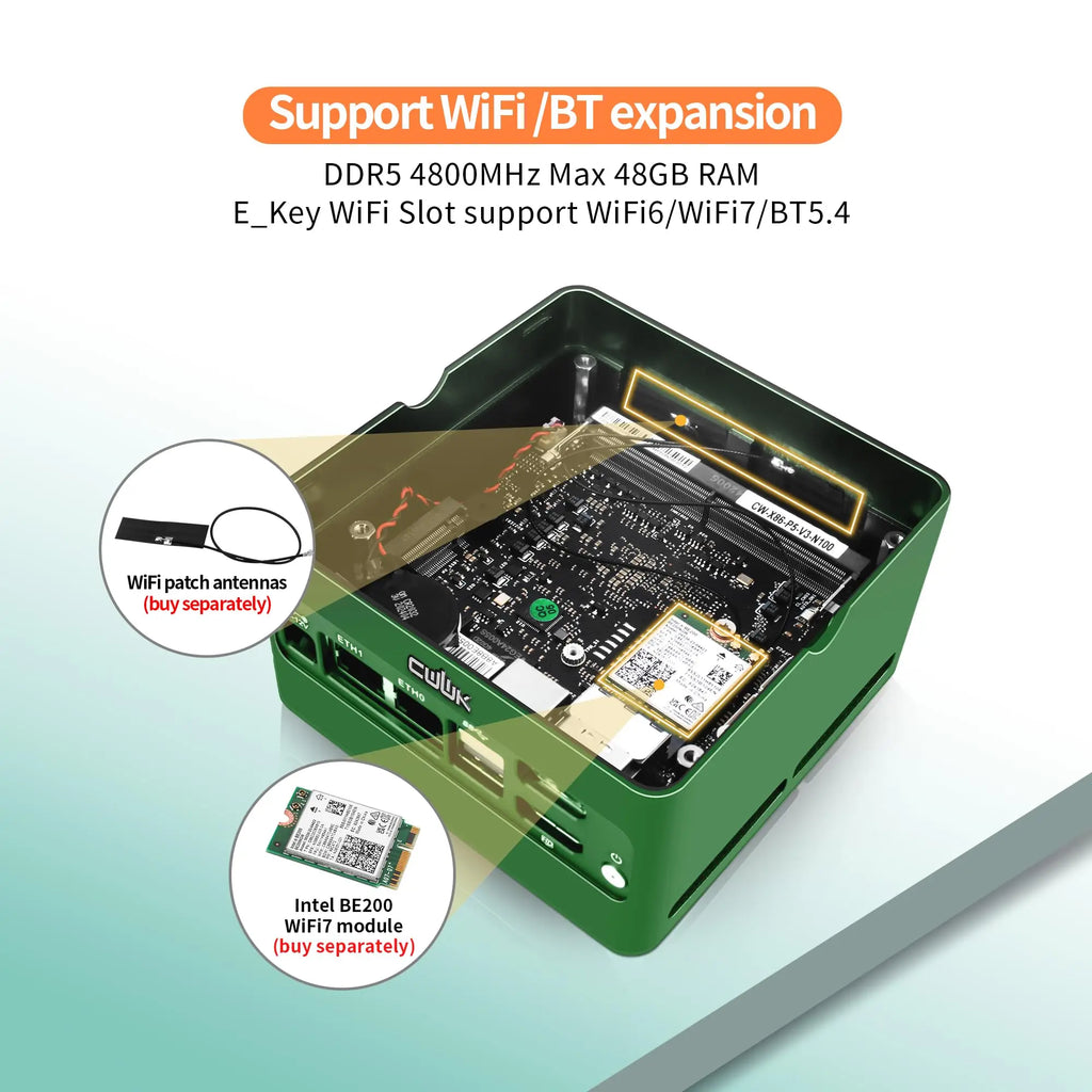 CWWK N305 Mini PC X86-P5 Pocket-NAS NO RAM/SSD/OS