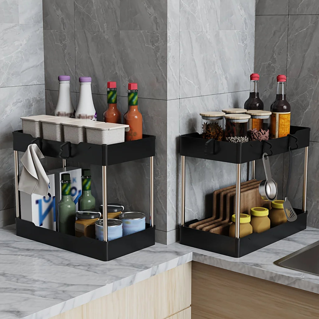 3pcs Under Sink Organizers Storage Racks
