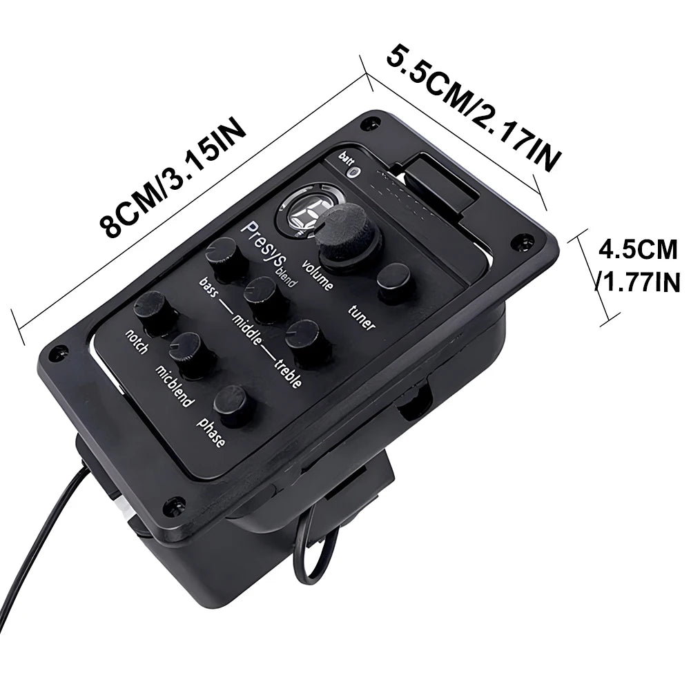 Plastic 301 Guitar Pickup with Tuner Presys Piezo