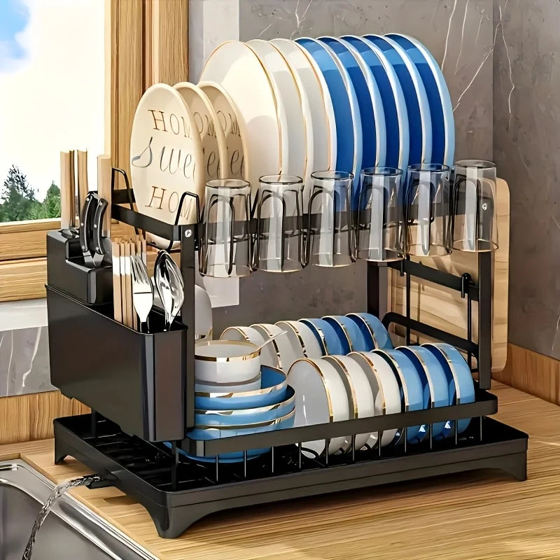 Drying Rack with Drainboard, Carbon Steel Kitchen