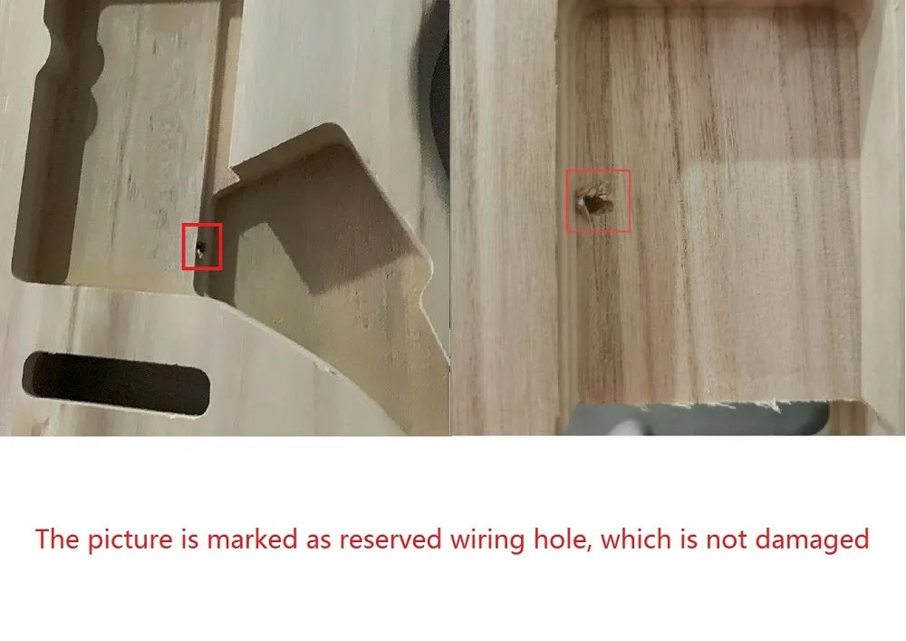 Polished Wood Type Unfinished Electric Maple Guitar Body