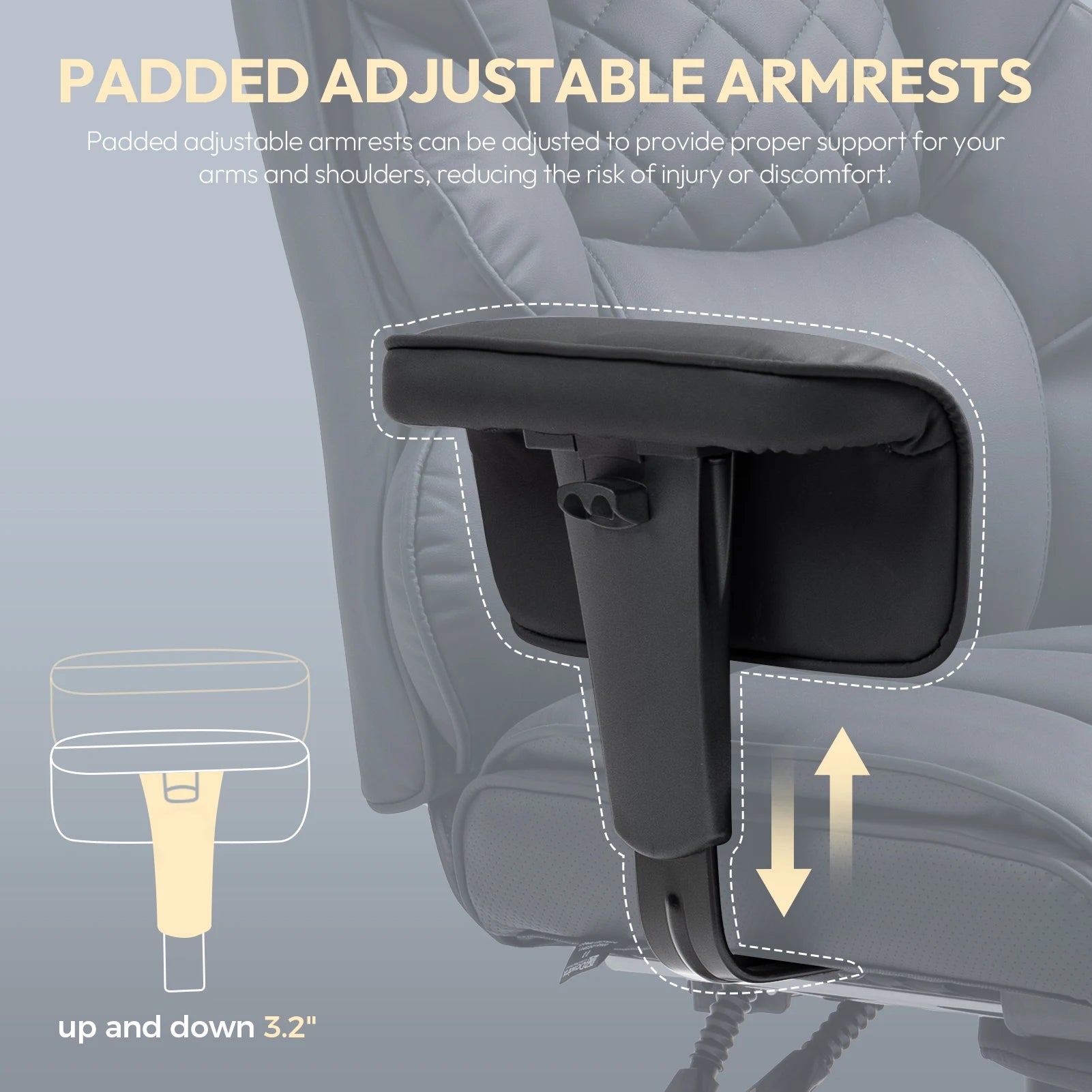 Dowinx Pocket Spring Cushion and Lumbar Support, w/Armrests