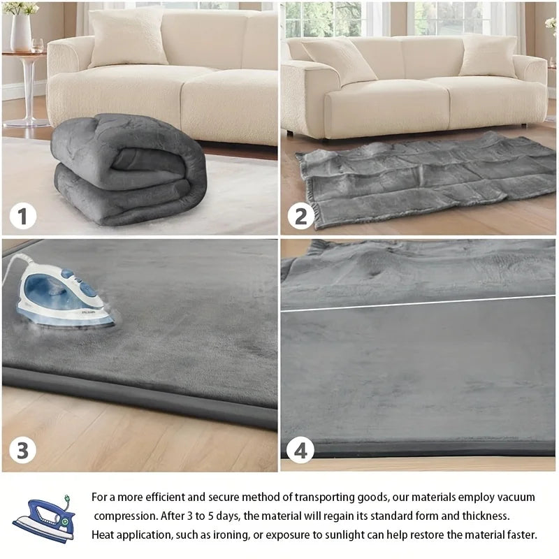 Memory Foam Playpen Mat with Non-slip Bottom