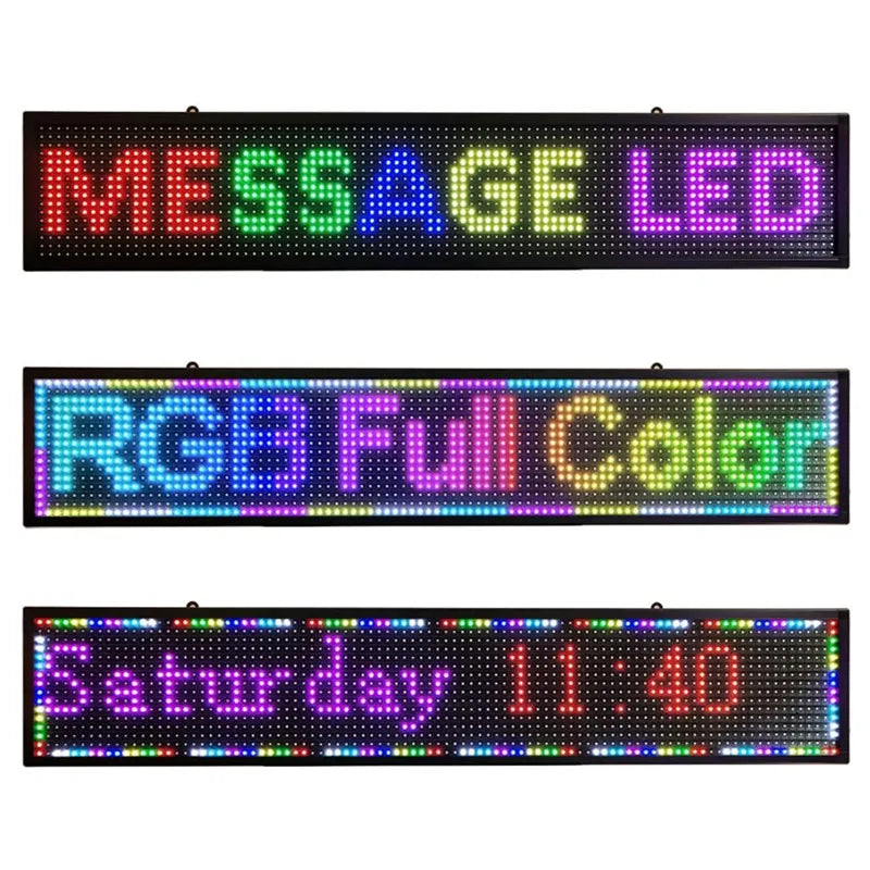 Full-Color Programmable WiFi Rolling Information Display
