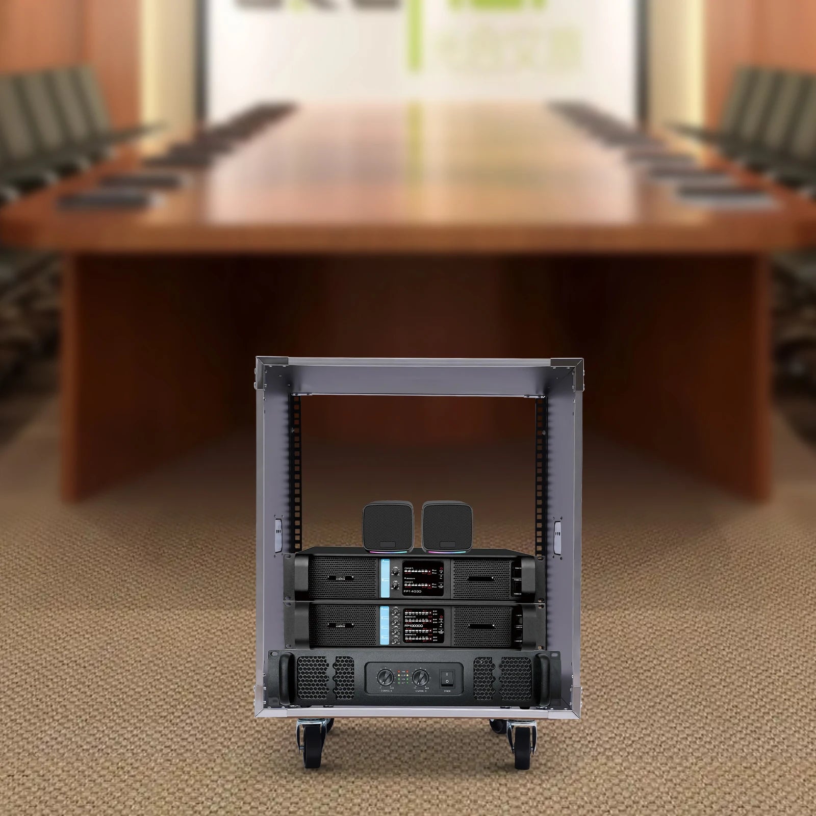 12U Cabinet Rolling Network  100kg/ 220.46lbs