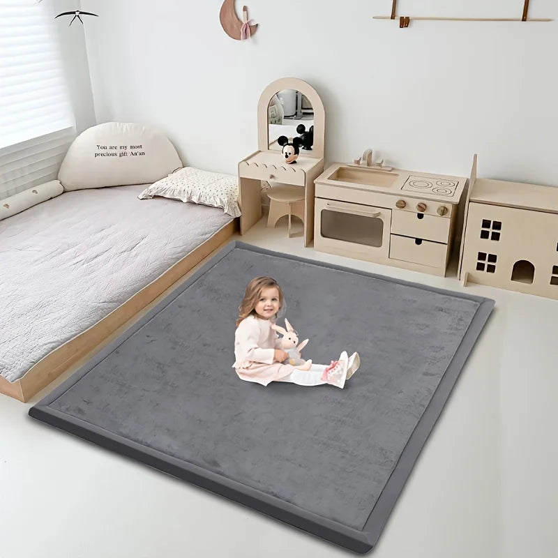 Memory Foam Playpen Mat with Non-slip Bottom