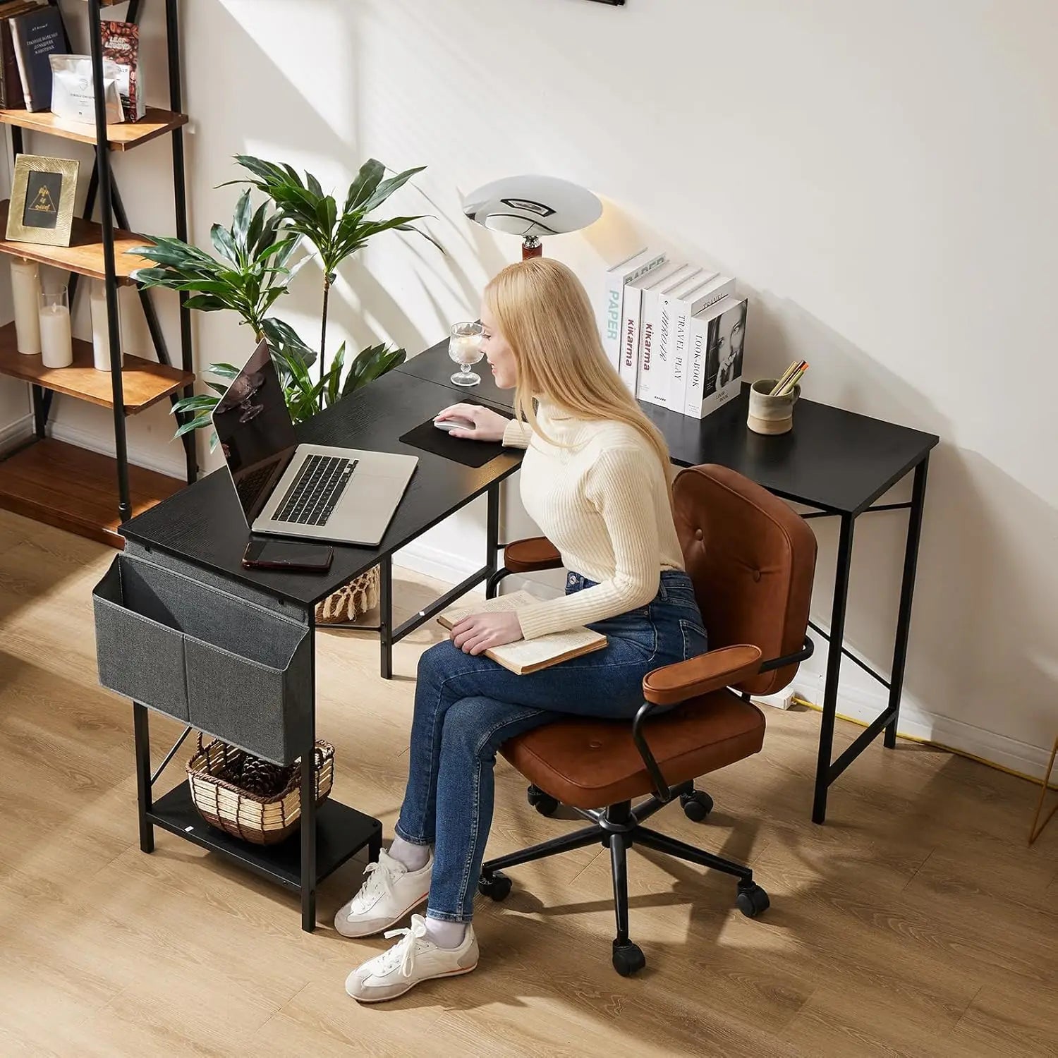L Shaped Desk. 50-Inch Computer Desk.