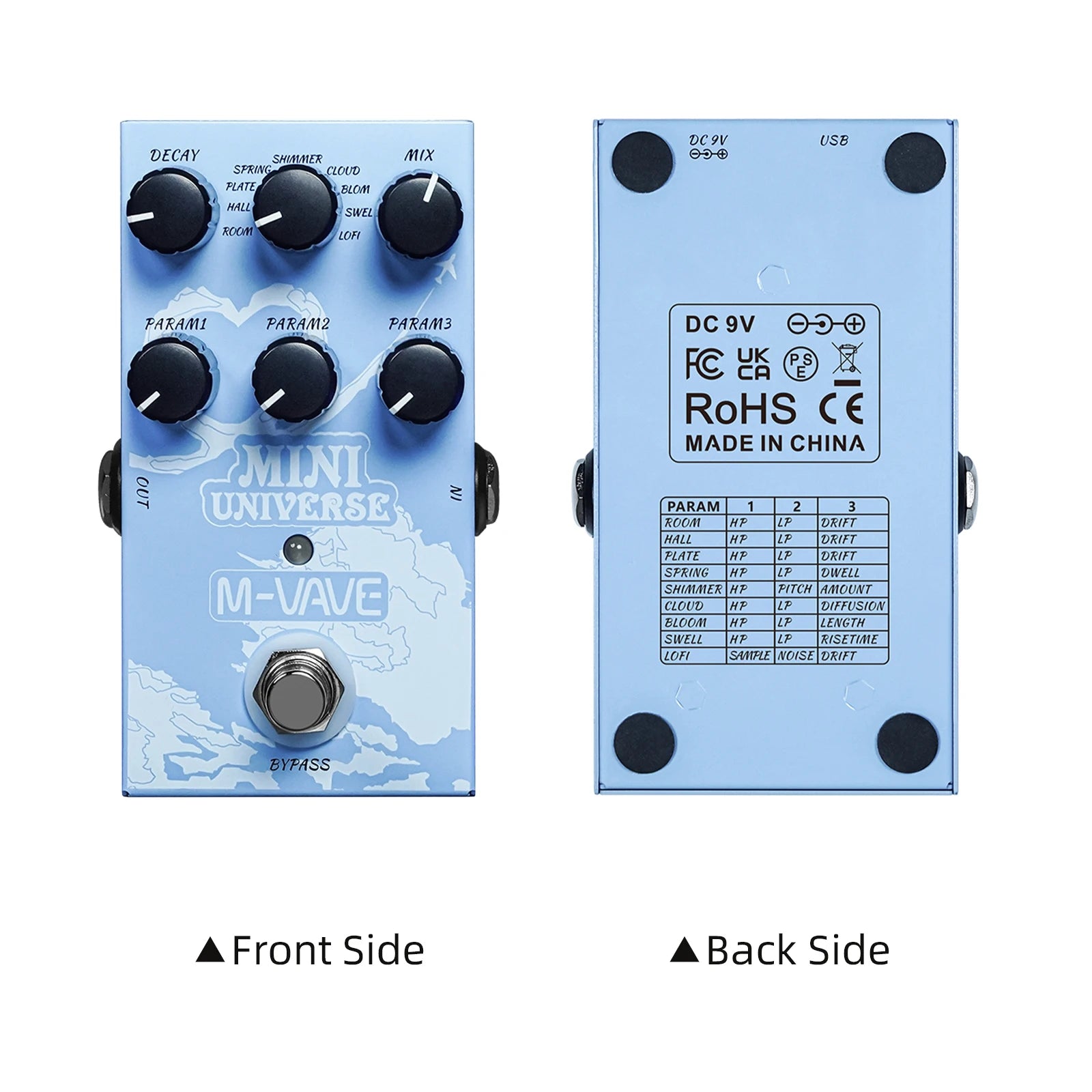 Guitar Effect Pedal Digital Reverb