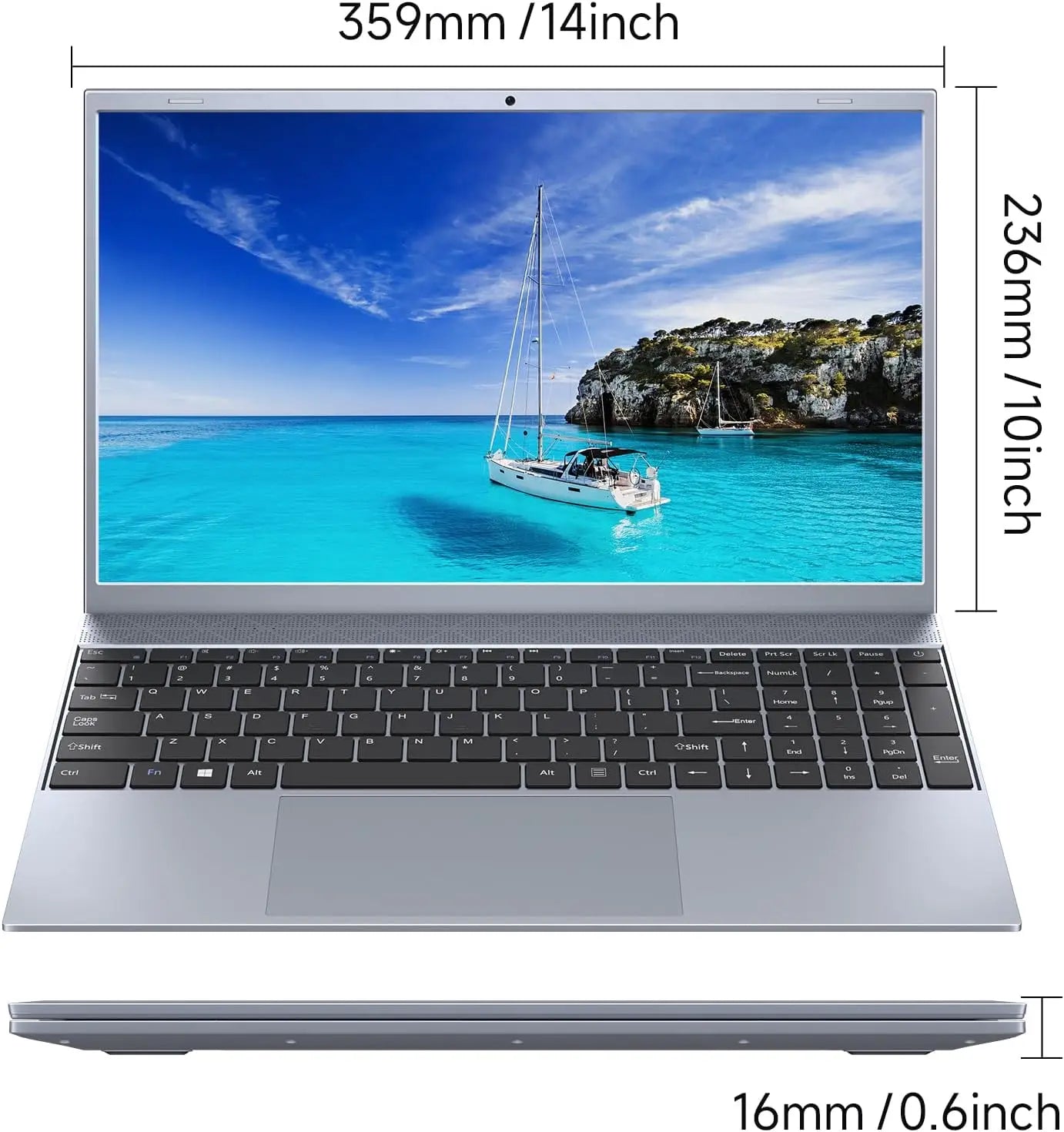 15.6 Inch Laptop J3710 Windows 11  For Students And Business