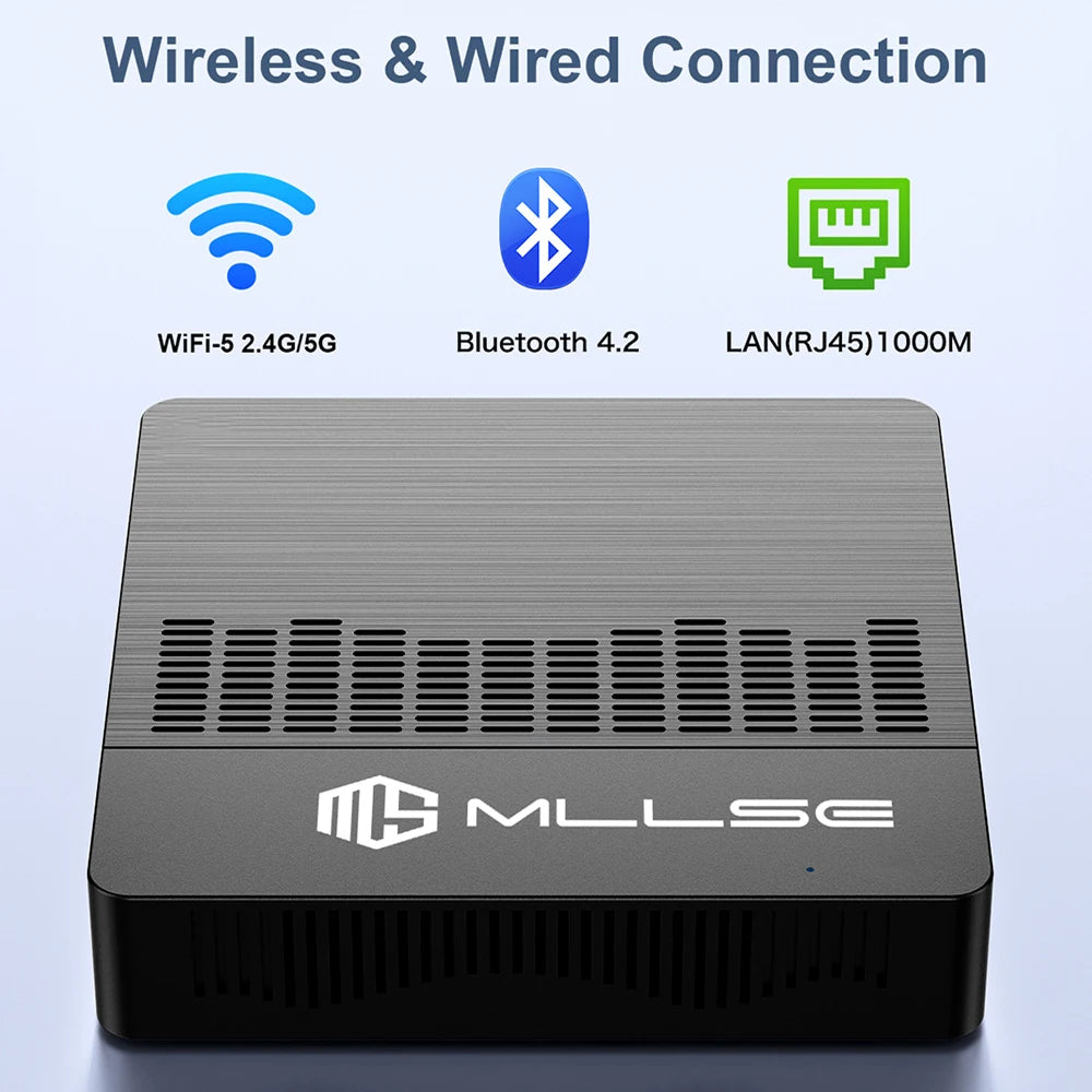 MLLSE M2 Air Mini PC Intel Celeron N4000 CPU Window11