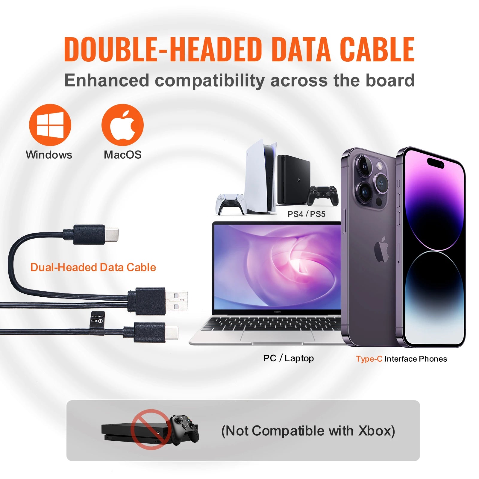 VEVOR USB Microphone 192kHz/24-bit Professional