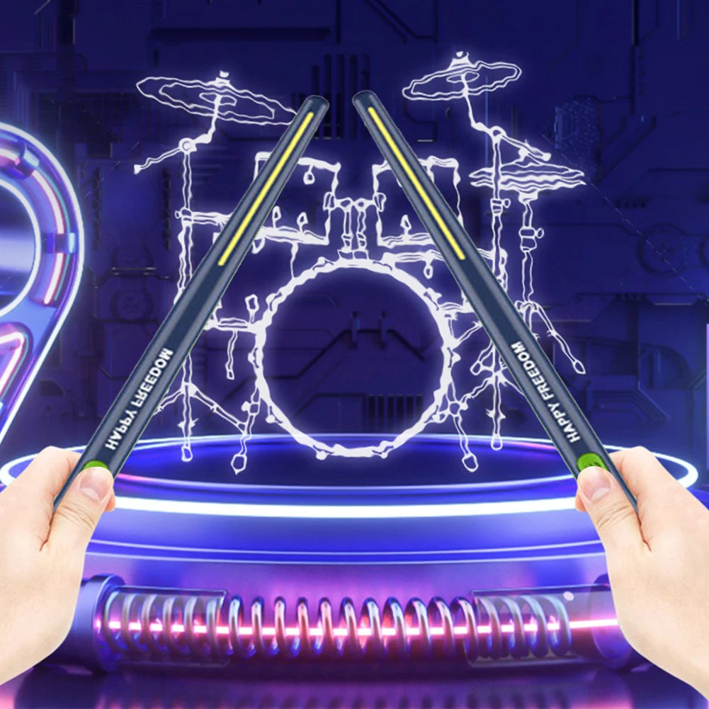 Electronic Virtual Air Drum Drumsticks Pedals Portable