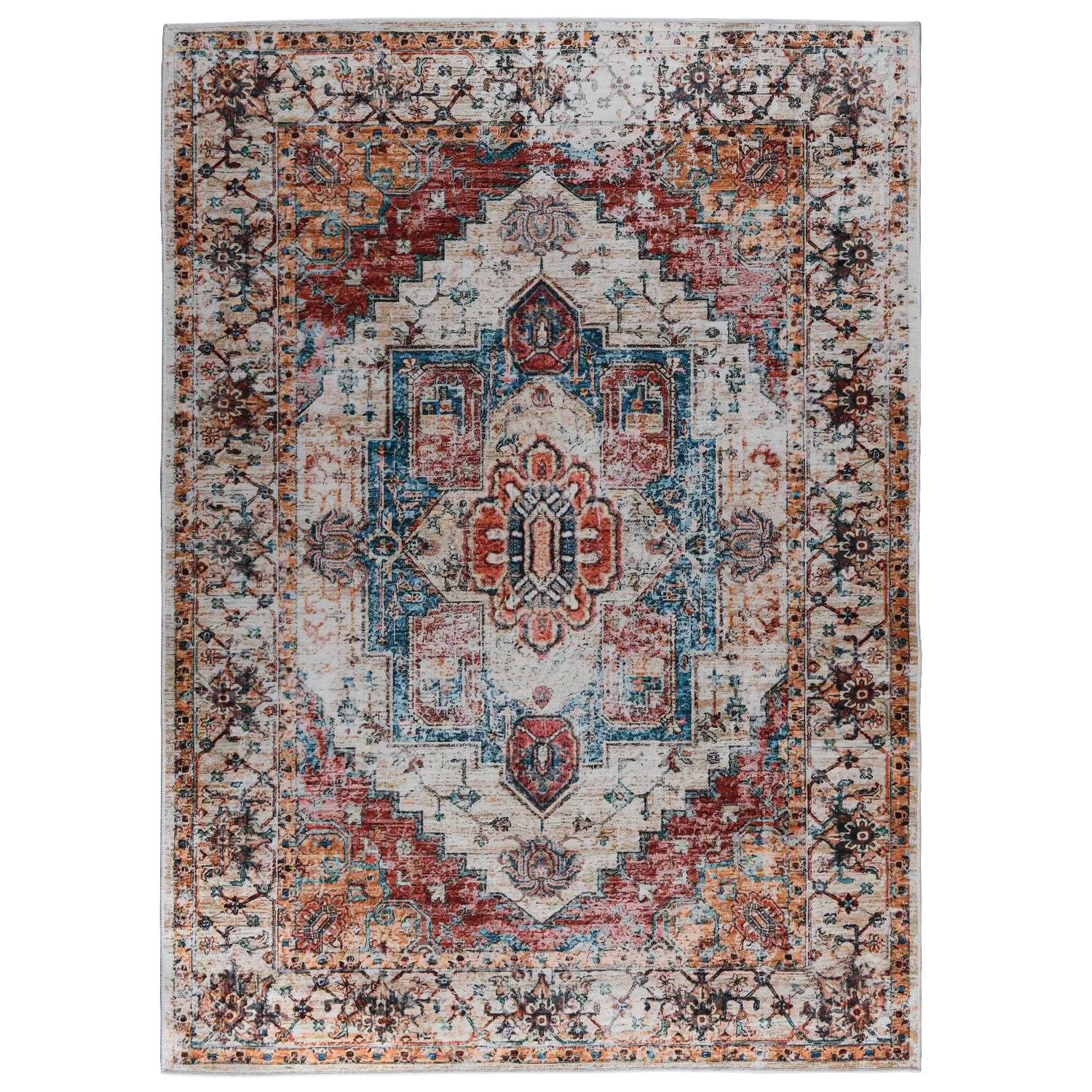 Vintage Bohemian Area Rug for Living Room Carpet