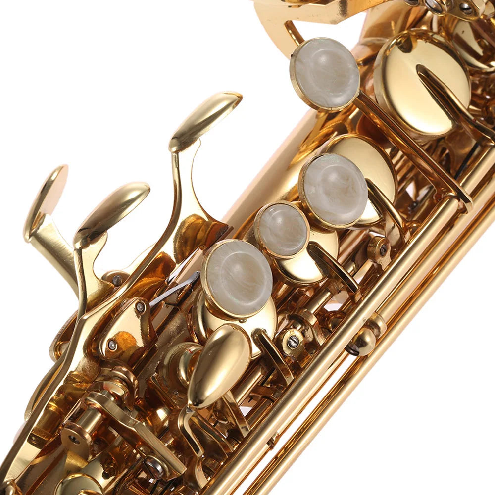 ammoon Brass Straight Soprano Bb B Flat Saxophone
