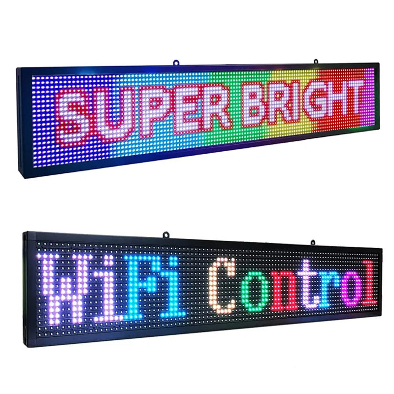Full-Color Programmable WiFi Rolling Information Display